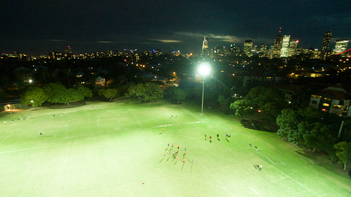 LED light New Farm Soccer field jasstech
