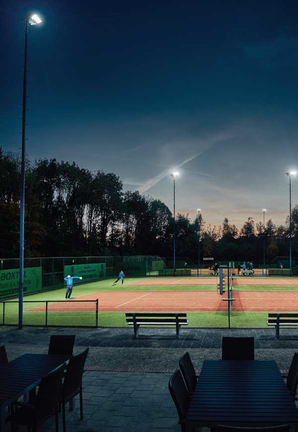 jasstech LED light tennis court
