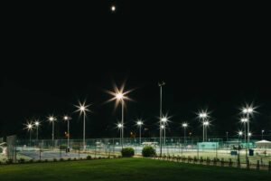 University Of Queensland Tennis courts LED lights
