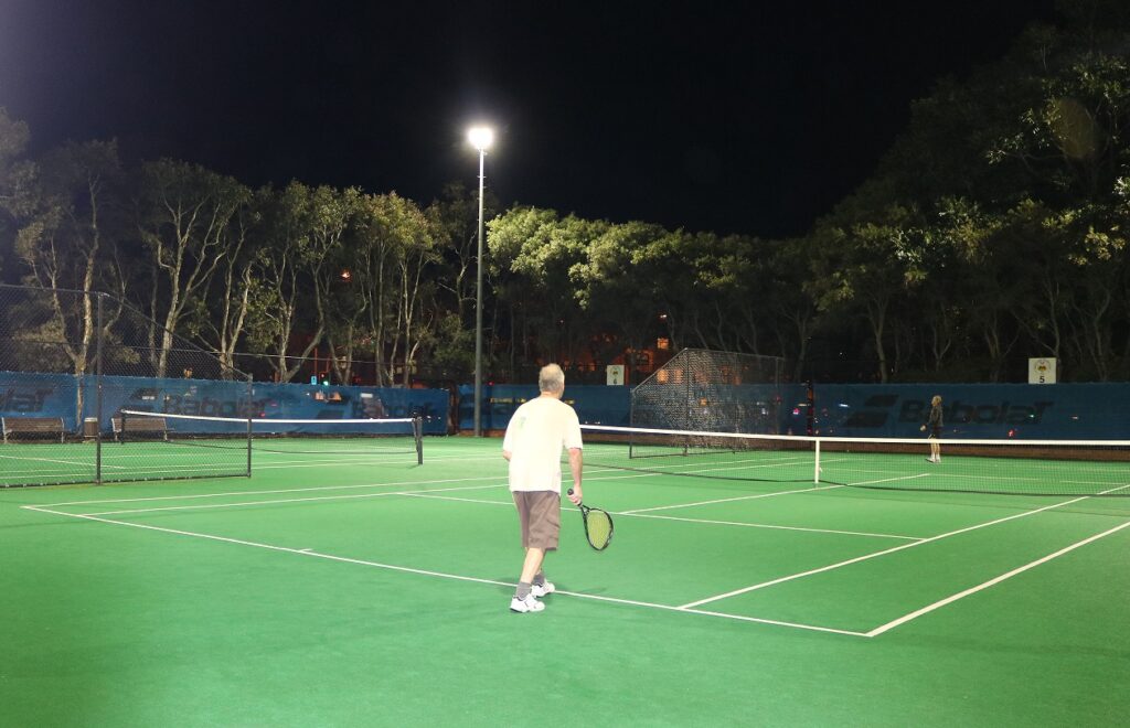 Manly Lawn Tennis court lights outdoor