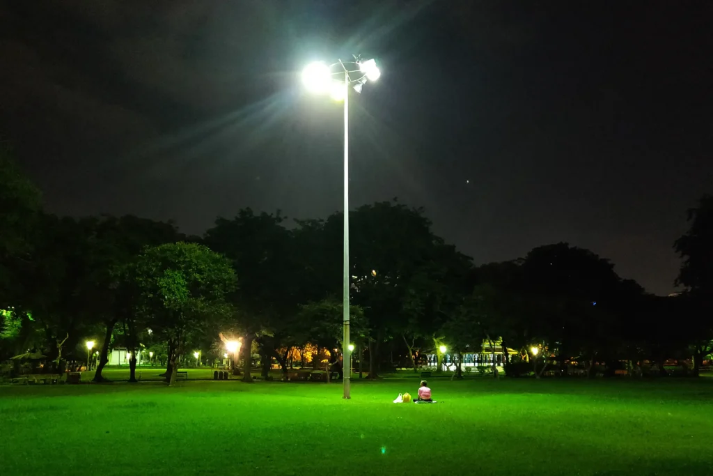 illuminated-street-light-park-night