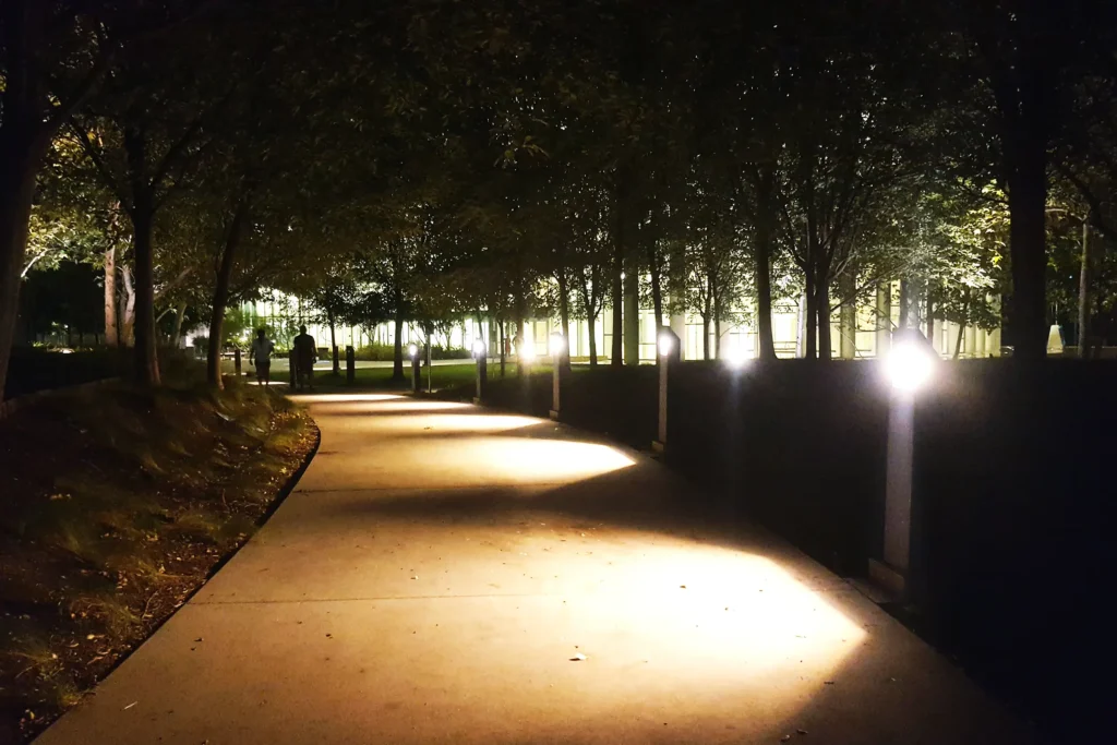 walkway illuminated-park 